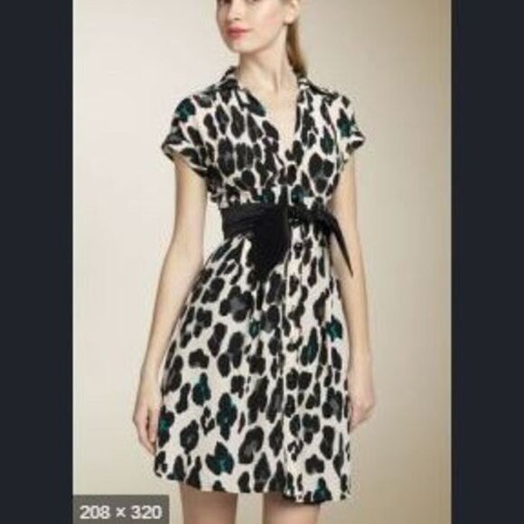 Nanette Lepore Lucky Leopard Silk Dress